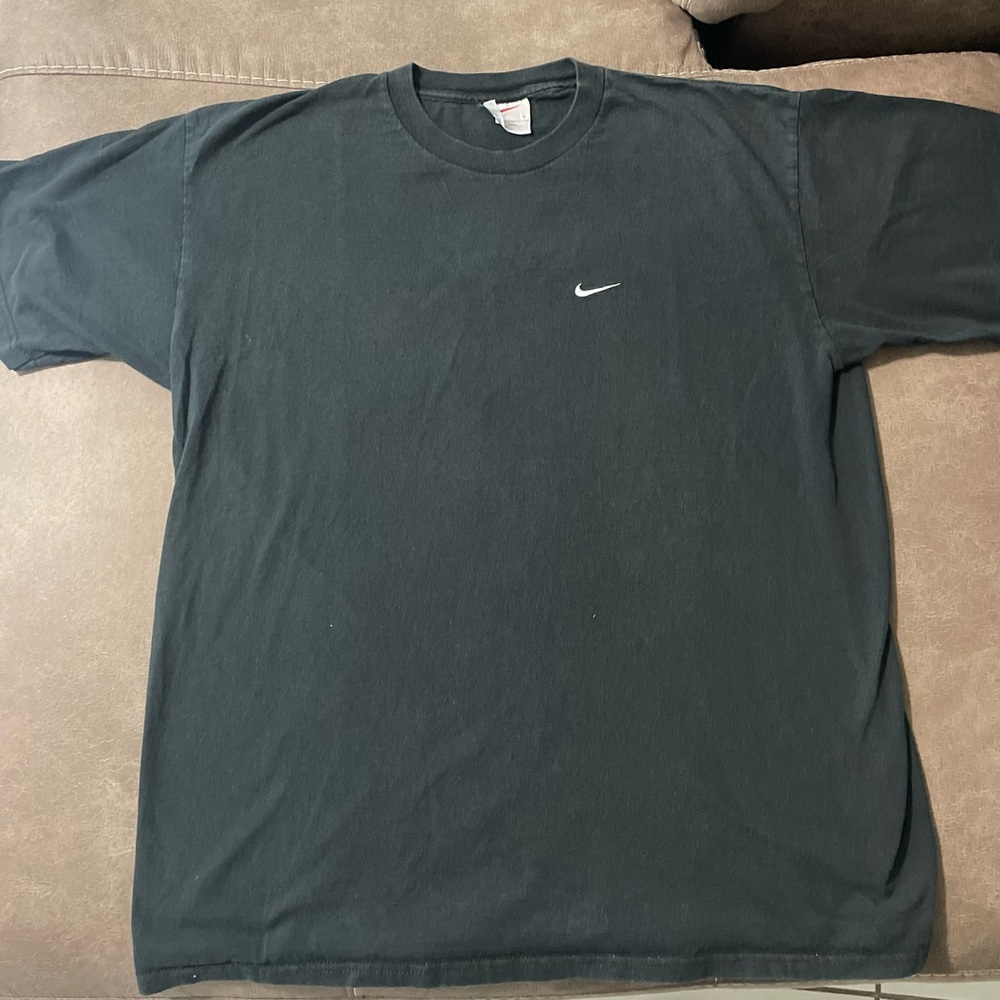Vintage 90s Nike Mini Swoosh Check Blank Essential Large T-Shirt
